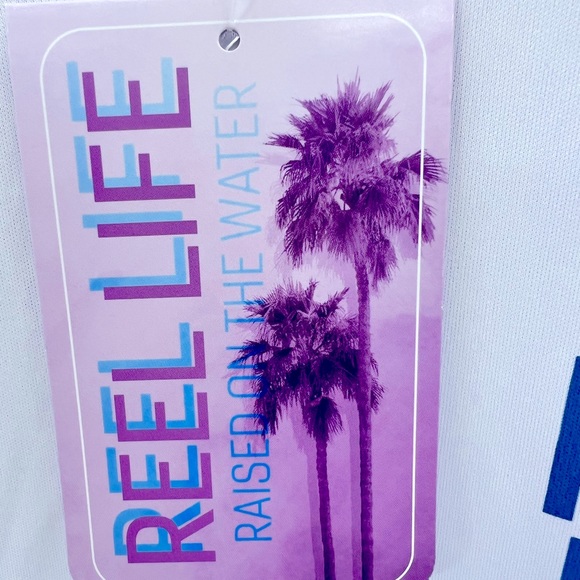 REEL LIFE EXTRA LARGE (XL)  WHITE COLOR RASH GUARD - Picture 10 of 14
